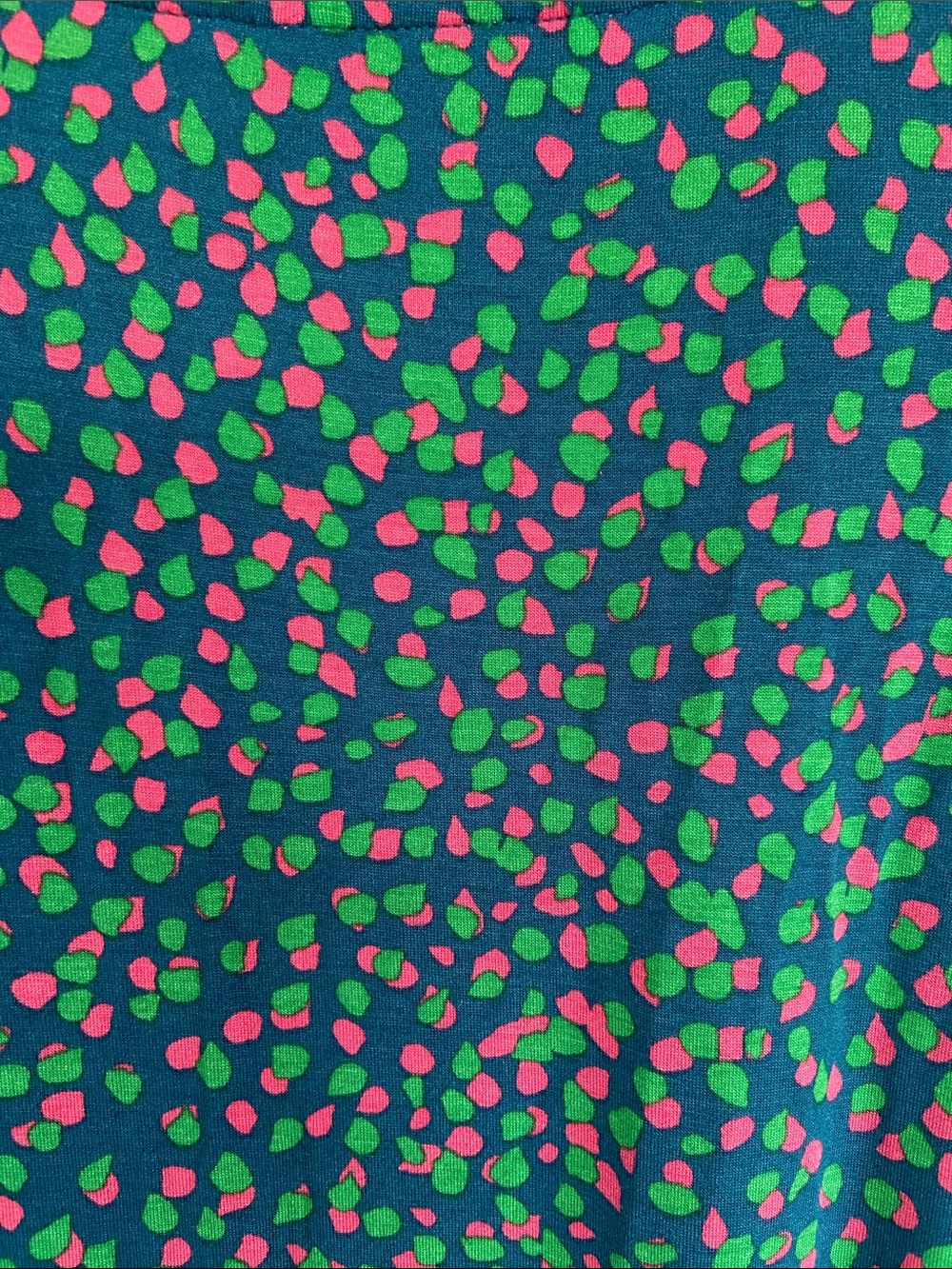 Boden Teal Midi Wrap Dress with Pink Dot Print - Picture 4 of 5
